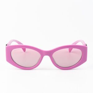 NEW Gucci GG1691S 003 Pink Mirror Women Oval Sunglasses GG 1691S
